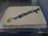Half-Sheet Cake w/ Fondant Logo